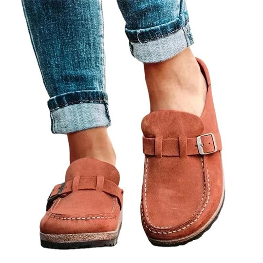 Damen Mokassins mit modischem Schnallen-Detail EB