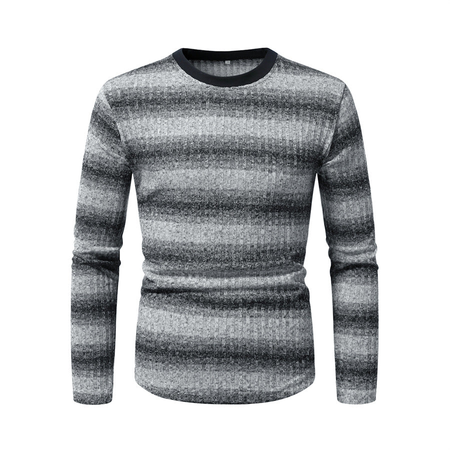Herren langärmliges Shirt mit modernem Strukturmuster EB