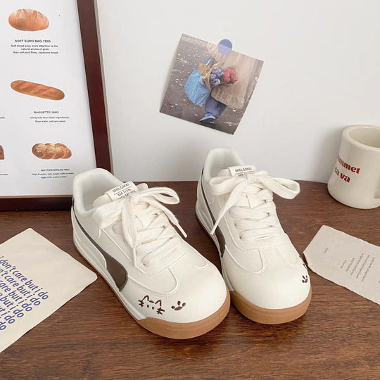 Damen Komfortable Freizeit-Sneaker mit verspielten Tiermotiven EB