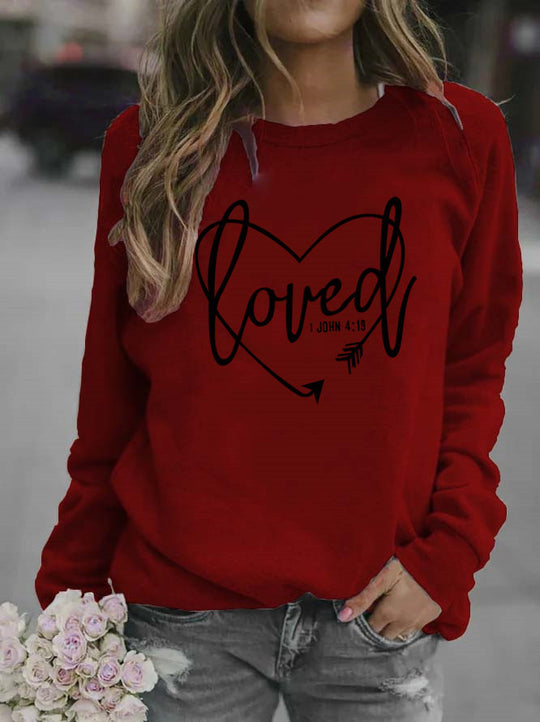 Damen Sweatshirt mit inspirierendem Schriftzug und trendigem Design EB