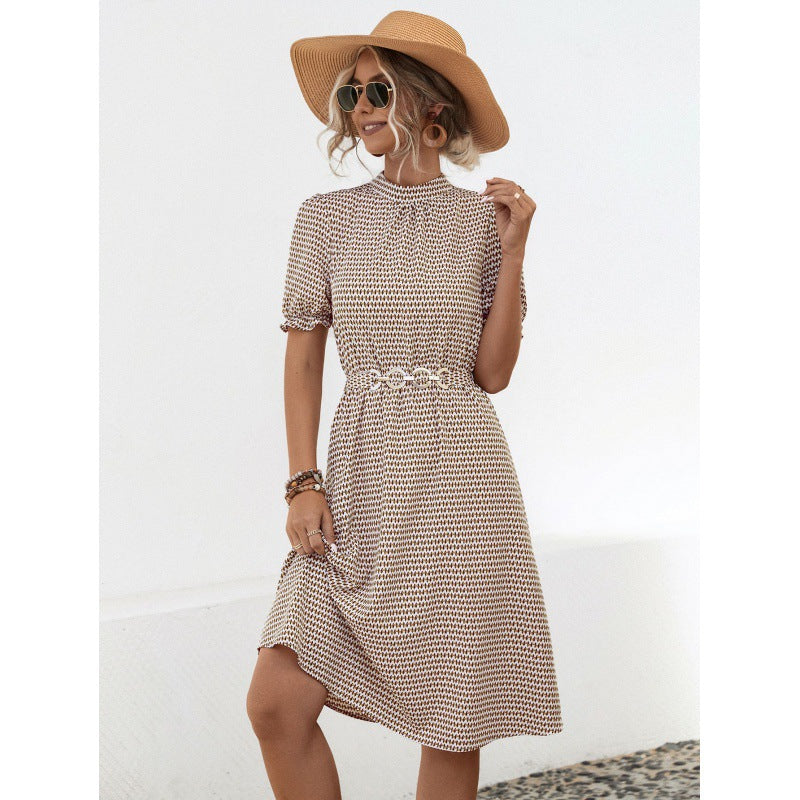 Damen Sommerkleid mit eleganter Blumenmusterung EB