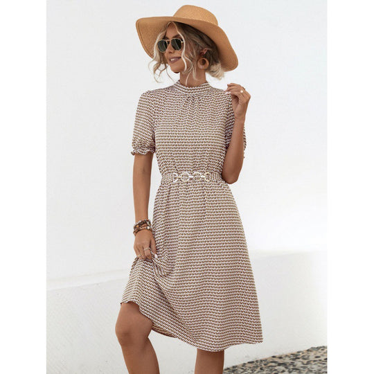 Damen Sommerkleid mit eleganter Blumenmusterung EB