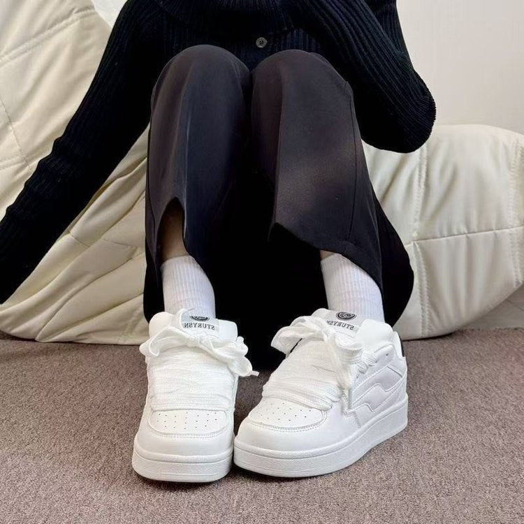 Damen Modische Sneakers mit atmungsaktivem Obermaterial und rutschfester Sohle EB