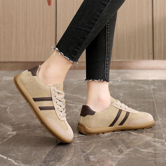 Damen Modische Freizeitschuhe aus weichem Veloursleder EB