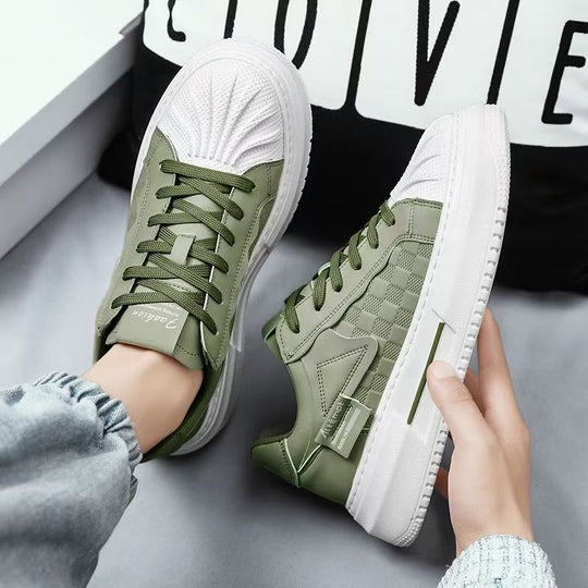 Damen modische Sneaker mit dickem Plateau und einzigartigem Design EB
