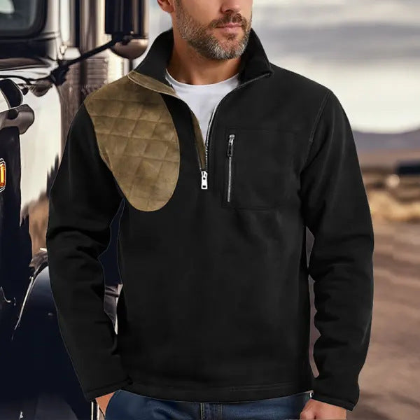 Herren funktionale Sweatjacke mit Stehkragen EB