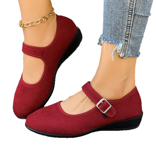 Damen Mules mit verstellbarem Riemen und komfortablem Fußbett EB
