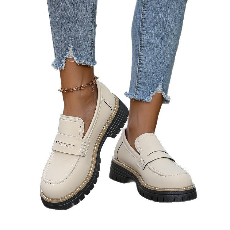 Damen Mokassins mit robustem Profilsohle und stylischem Design EB