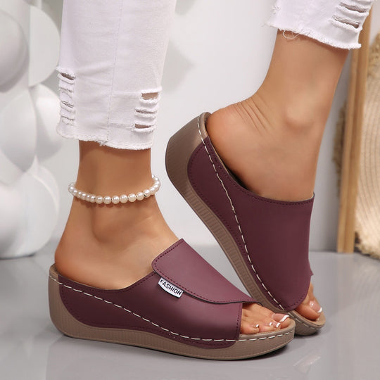 Damen Komfortable Plateau-Sandalen EB