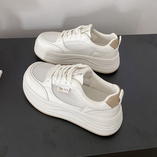 Damen Sportliche Sneaker mit atmungsaktivem Mesh-Obermaterial EB