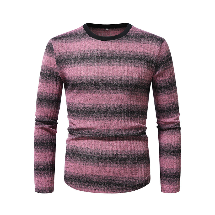 Herren langärmliges Shirt mit modernem Strukturmuster EB