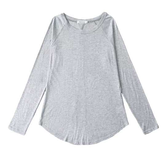 Damen lässiges Langarm-T-Shirt EB