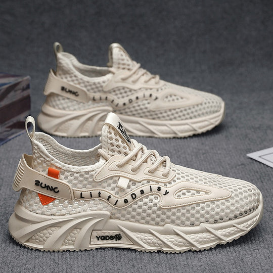 Damen Sportliche Mesh-Sneaker mit atmungsaktivem Obermaterial und innovativem Dämpfungssystem EB