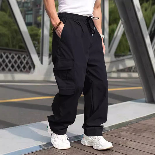 Herren Cargo-Hose mit vielen funktionalen Taschen und lockerer Passform EB