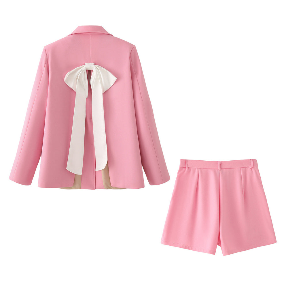 Damen Blazer und Short Ensemble EB