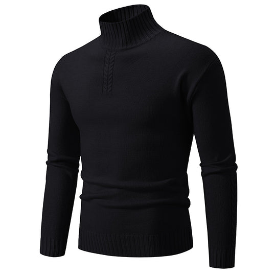 Herren Rollkragenpullover aus grobem Strick EB