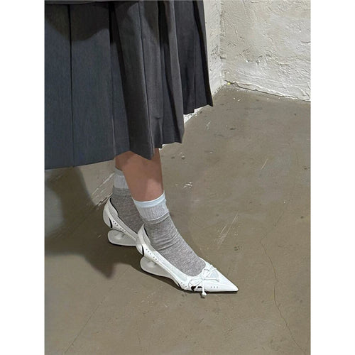 Damen modische High Heels mit futuristischem Design EB