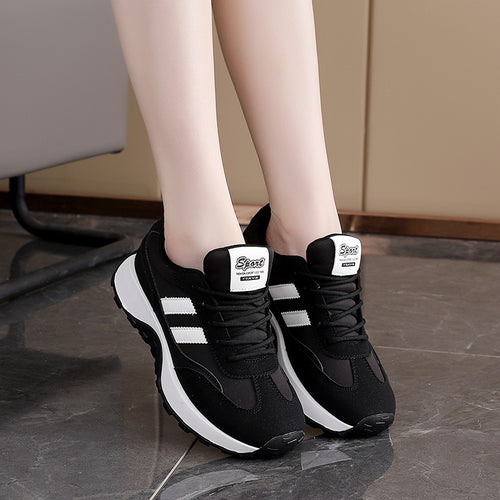 Damen Sportliche Lauf-Sneaker mit rutschfester Sohle und atmungsaktivem Obermaterial EB