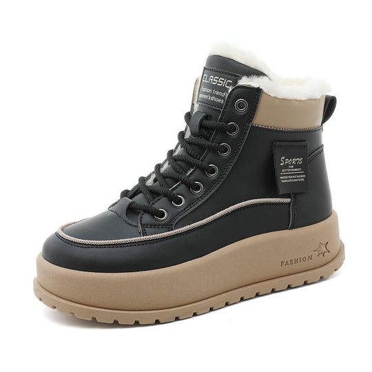 Damen Winterstiefel mit flauschigem Innenfutter und rutschfester Sohle EB
