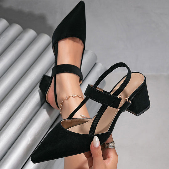 Damen Slingback-Pumps mit elegantem Design und stabilen Blockabsätzen EB