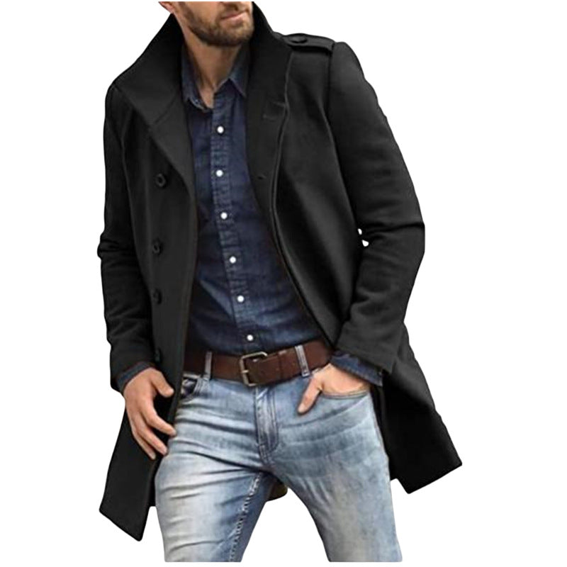 Herren klassischer Trenchcoat mit modernem Schnitt EB