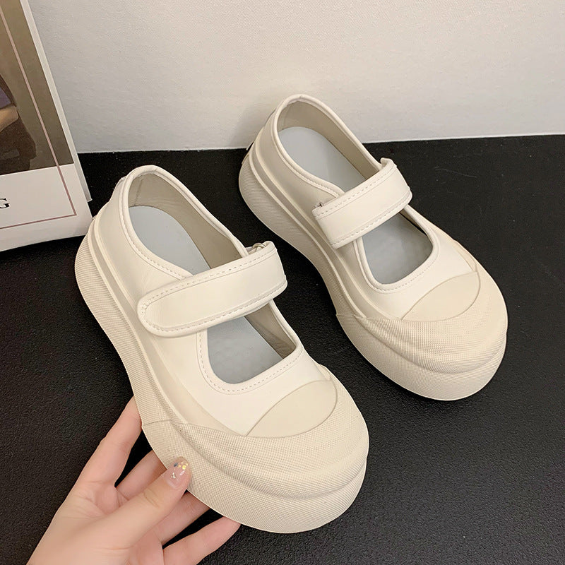 Damen modische Slip-On Sneaker mit breitem Klettverschluss EB
