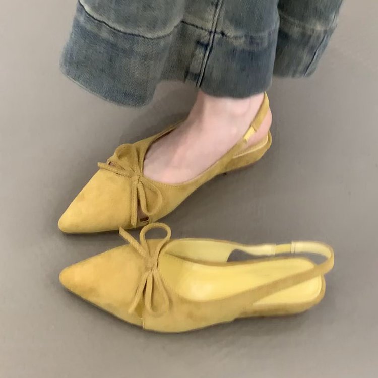 Damen Sling-Ballerinas mit dekorativem Schleifendetail und komfortablem Fußbett EB