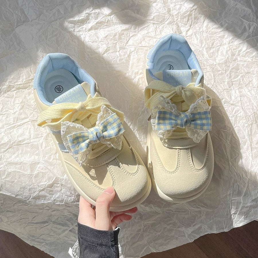 Damen Verspielte Sneakers mit innovativem Schleifendetail und atmungsaktiver Konstruktion EB