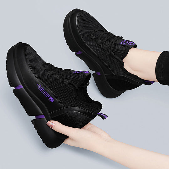 Damen Sportliche Chunky Sneakers mit atmungsaktivem Mesh-Obermaterial und innovativer Dämpfungstechnologie EB