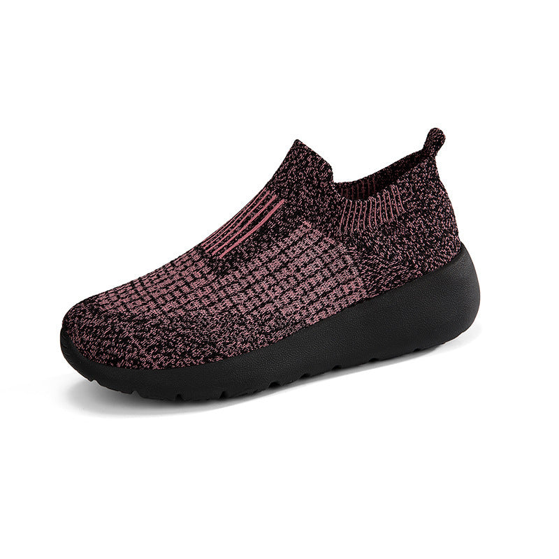Unisex nan nahtloser Sockensneaker mit atmungsaktiver dreidimensionaler Strickkonstruktion und stoßdämpfender Flexsohle EB