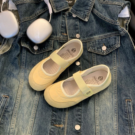 Damen Komfortable Ballerina-Schuhe mit herausnehmbarer Sohle EB
