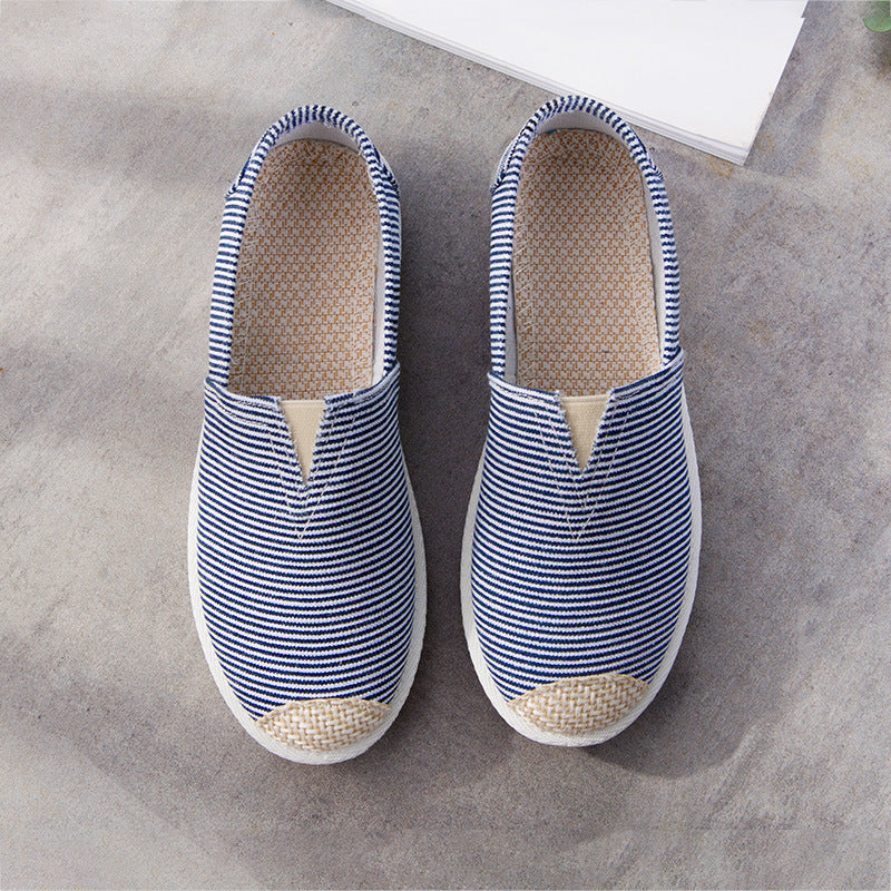 EB | Atmungsaktive Canvas Espadrilles mit Grafischem Druck