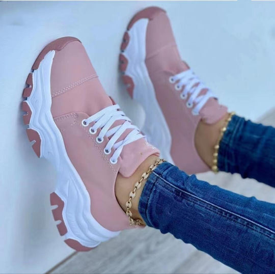 Damen Sportliche Sneaker mit dämpfendem Fußbett und atmungsaktivem Obermaterial EB