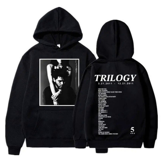 Damen Kapuzenpullover mit künstlerischem Fotodruck und einzigartigem Schriftzug EB