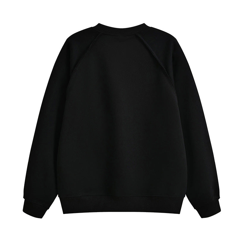 Damen bequemer Sweatshirt mit Raglanärmeln und hochwertigem Baumwollmix EB