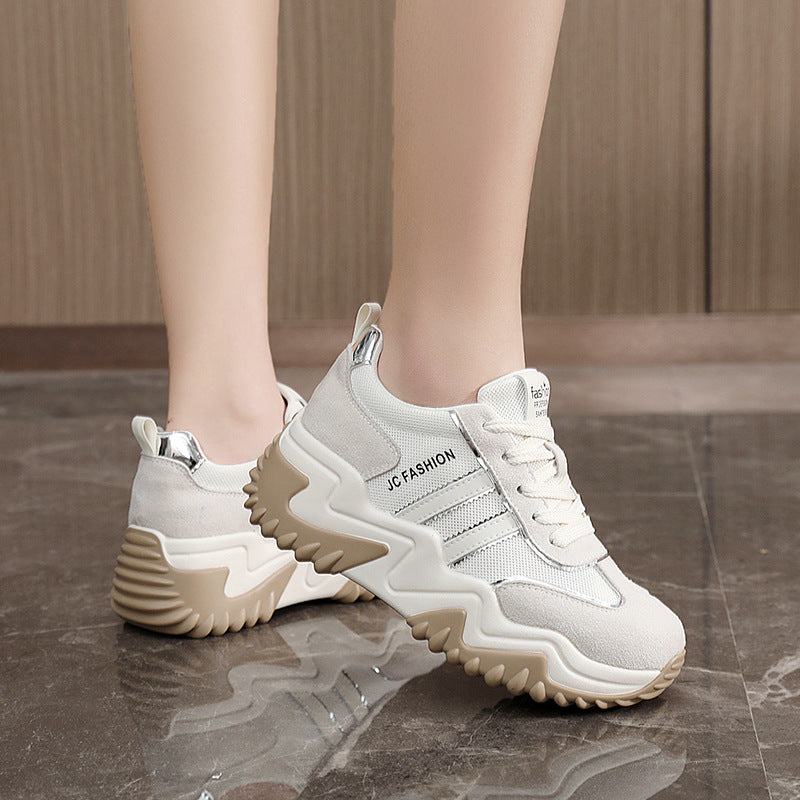 Damen Chunky Sneaker mit dämpfender Sohle und atmungsaktivem Obermaterial EB