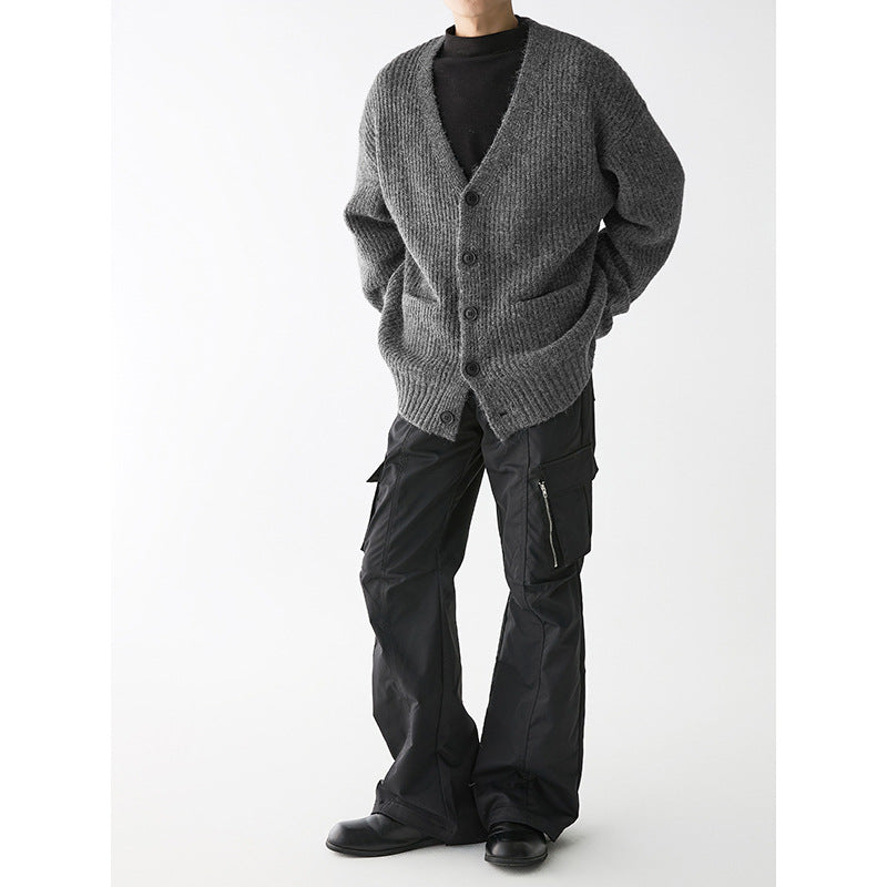 Herren Grobstrickjacke mit praktischen Taschen und stylischem Design EB