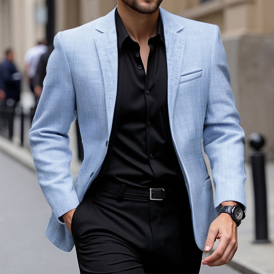 Herren eleganter strukturierten Blazer EB