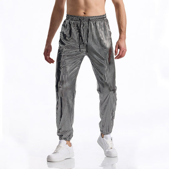 Herren atmungsaktive Jogginghose mit modernem Punktedesign EB