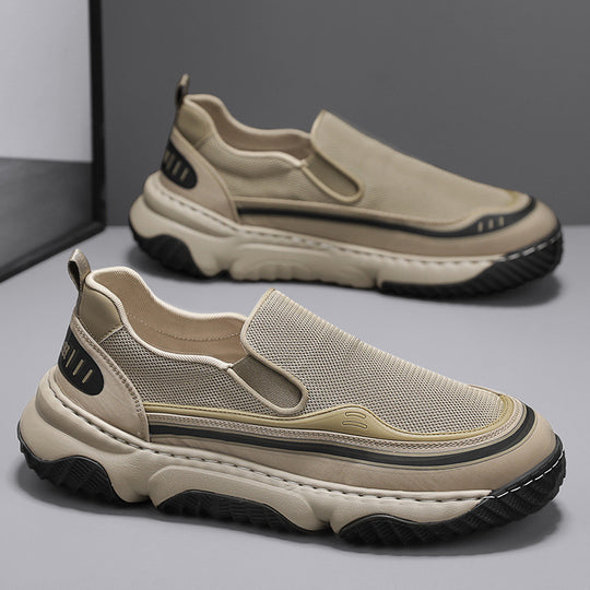 Damen Slip-On Sneakers mit atmungsaktivem Obermaterial und rutschfester Sohle EB