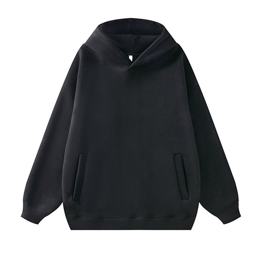 Damen lässiger Kapuzenpullover aus weichem Fleece mit praktischem Schnitt EB
