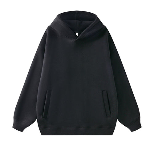 Damen lässiger Kapuzenpullover aus weichem Fleece mit praktischem Schnitt EB