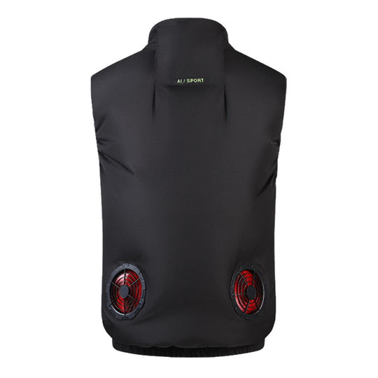 Unisex nan leichte Kühlweste mit integrierten Lüftern, Powerbankfach und atmungsaktivem Mesh EB
