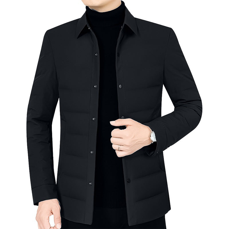 Herren gesteppte Hemdjacke mit leichter Thermofütterung EB