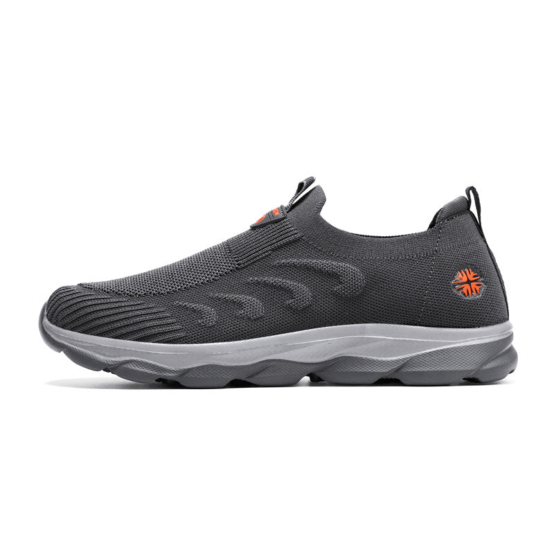 Damen Bequeme Slip-On Laufschuhe mit Elastischem Einstieg EB