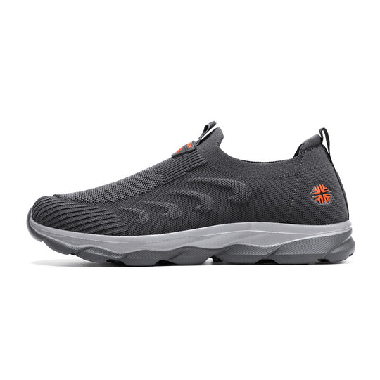 Damen Bequeme Slip-On Laufschuhe mit Elastischem Einstieg EB