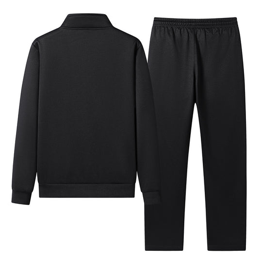 Herren sportliches Trainingsset mit Stehkragen-Blouson, durchgehendem Reißverschluss und elastischer Jogginghose EB
