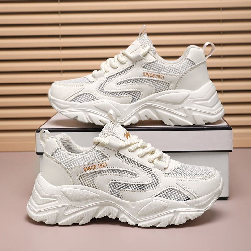 Damen Lauf- und Freizeitschuhe mit atmungsaktivem Mesh-Obermaterial und stoßdämpfender Sohle EB