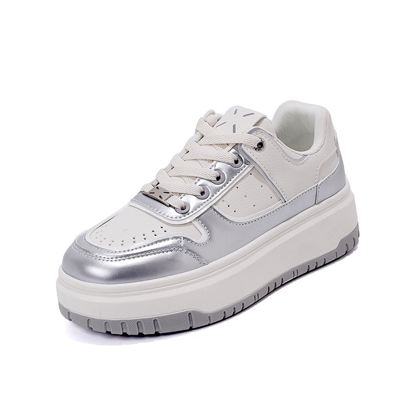 Damen modische Sneakers mit hohem Plateau und atmungsaktivem Design EB