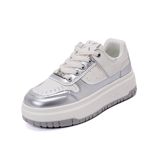 Damen modische Sneakers mit hohem Plateau und atmungsaktivem Design EB